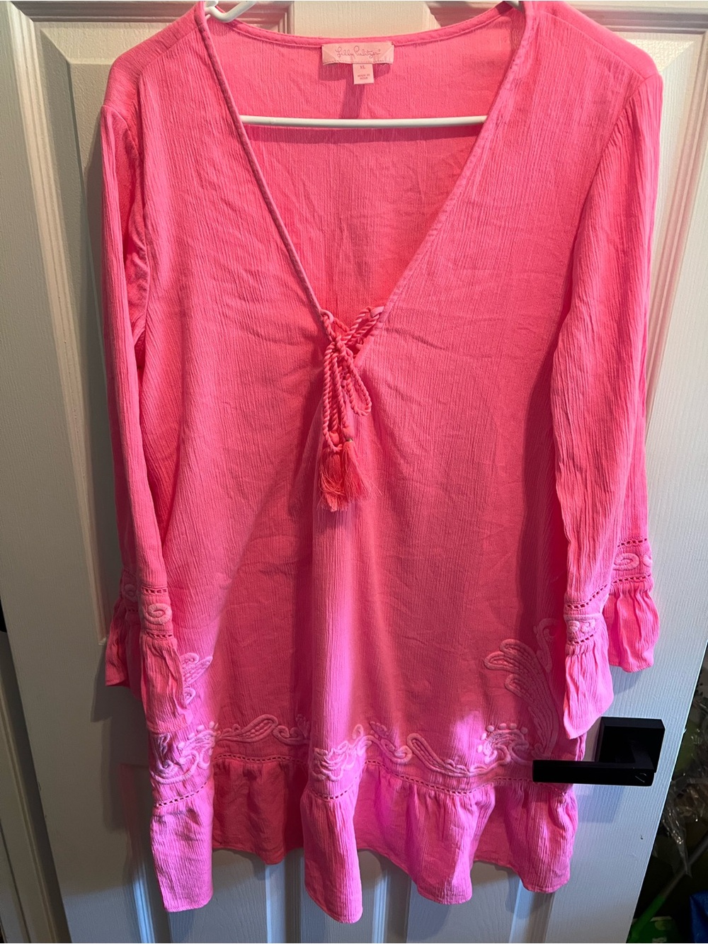 Lilly Pulitzer Pink Long-Sleeve Tunic Dress